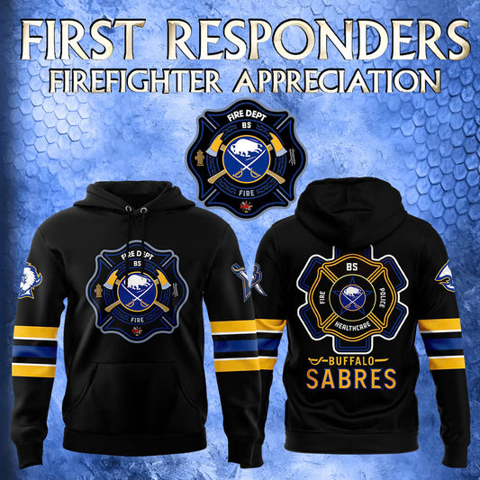 Premium Merch For Loyalists - Buffalo Sabres Hockey x 2024 Firefighter Appreciation Night Premium Limited Hoodie