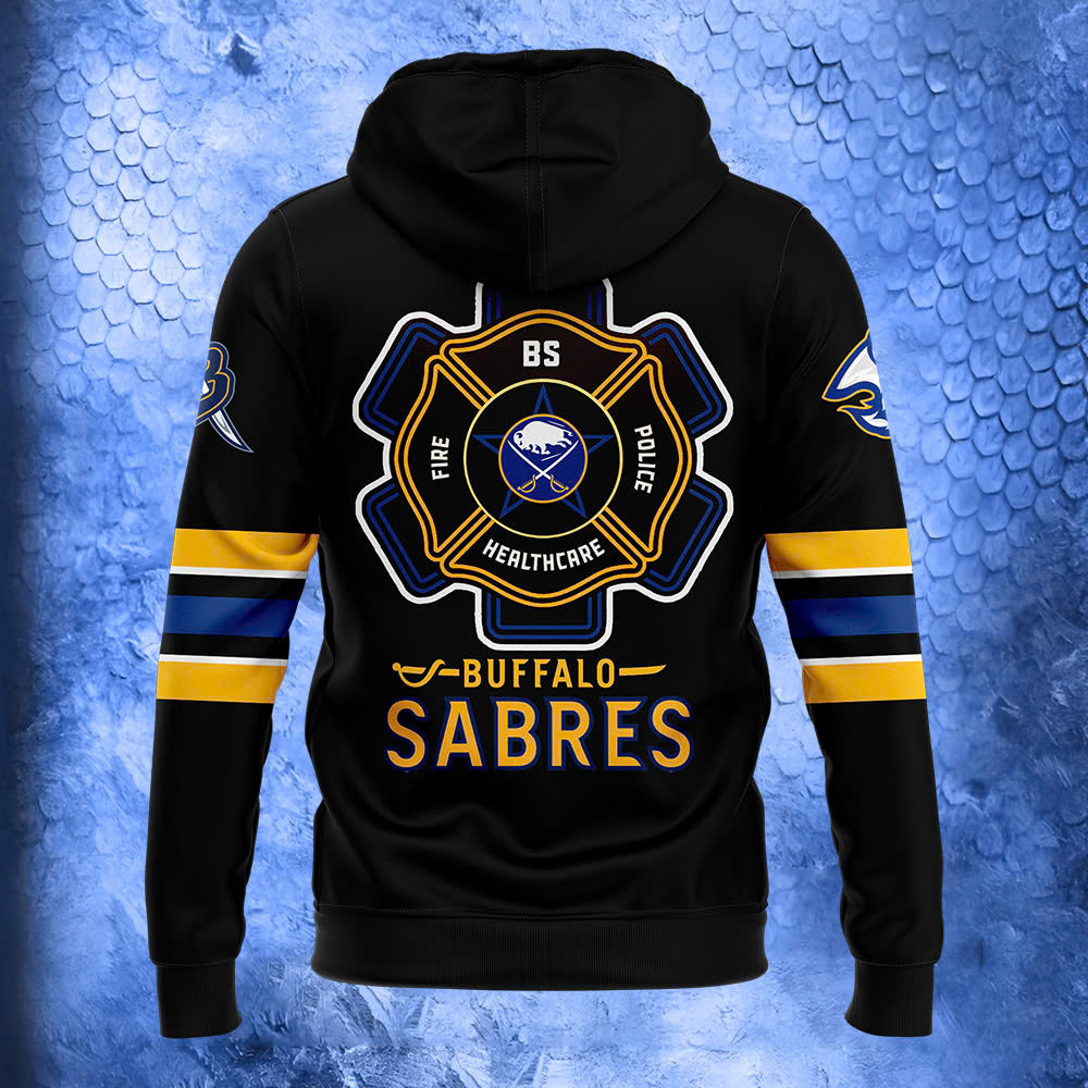 Premium Merch For Loyalists - Buffalo Sabres Hockey x 2024 Firefighter Appreciation Night Premium Limited Hoodie