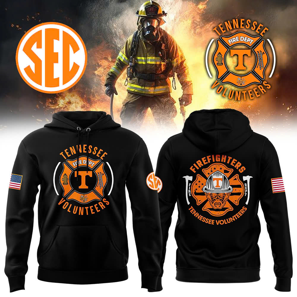 Premium Merch For Loyalists - Tennessee Football Volunteers x 2024 Firefighter Appreciation Night Premium Limited Hoodie