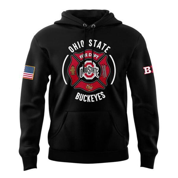 Premium Merch For Loyalists - Ohio State Buckeyes x 2024 Firefighter Appreciation Night Premium Limited Hoodie