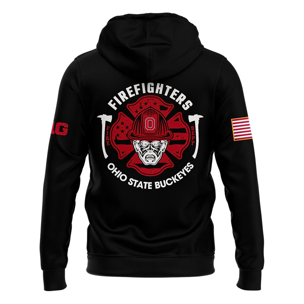 Premium Merch For Loyalists - Ohio State Buckeyes x 2024 Firefighter Appreciation Night Premium Limited Hoodie