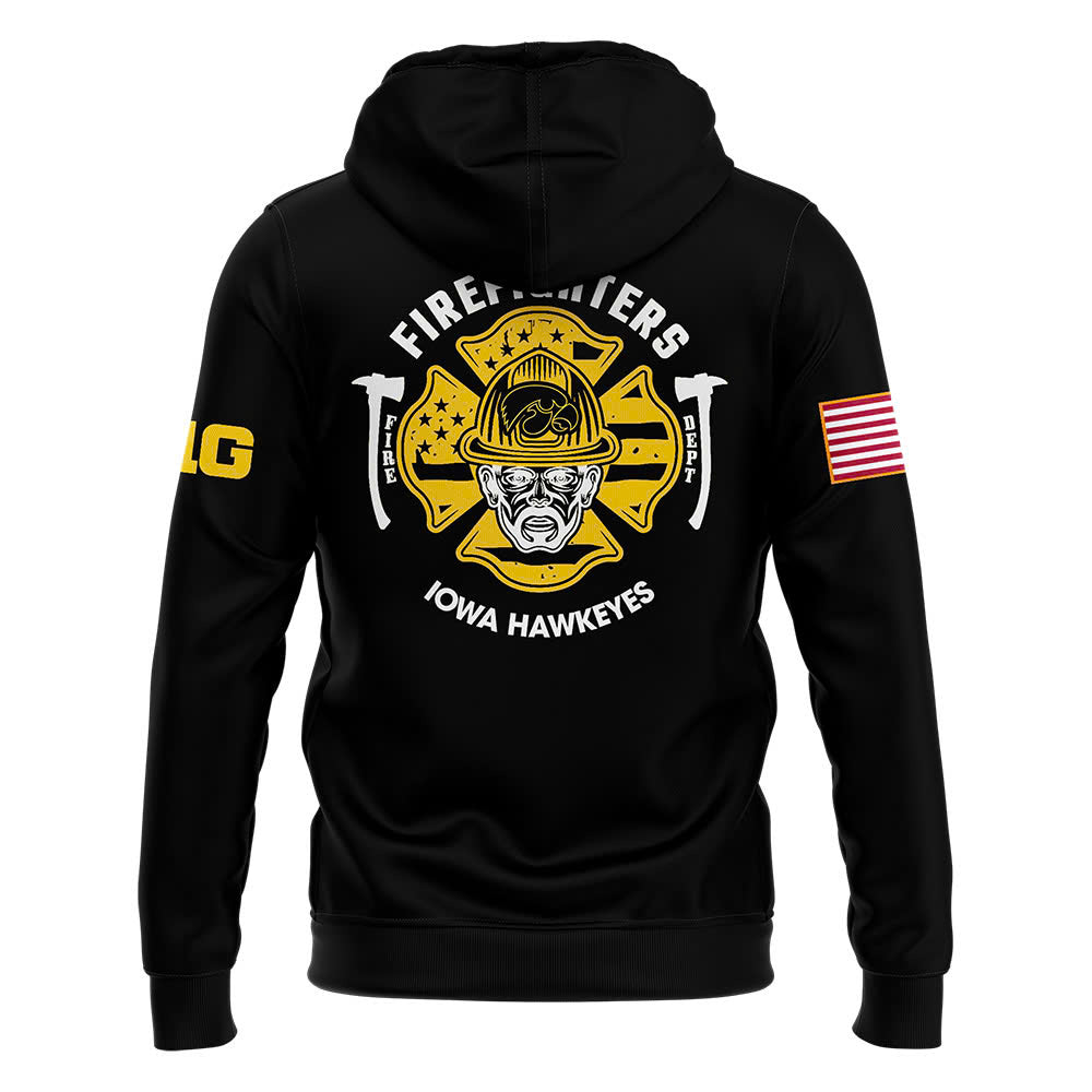 Iowa Hawkeye Football x Firefighter Appreciation Night Premium Limited Pullover Hoodie