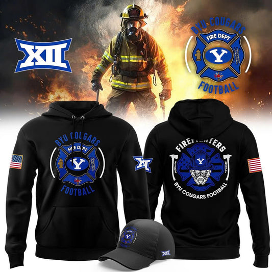 BYU Cougars Football x Firefighter Appreciation Night Premium Limited Pullover Hoodie