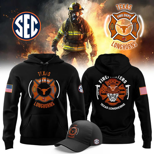 Texas Longhorns x 2024 Firefighter Appreciation Night Premium Limited Pullover Hoodie