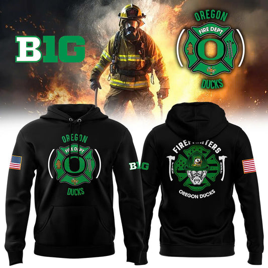 Oregon Football x 2024 Firefighter Appreciation Night Premium Limited Pullover Hoodie