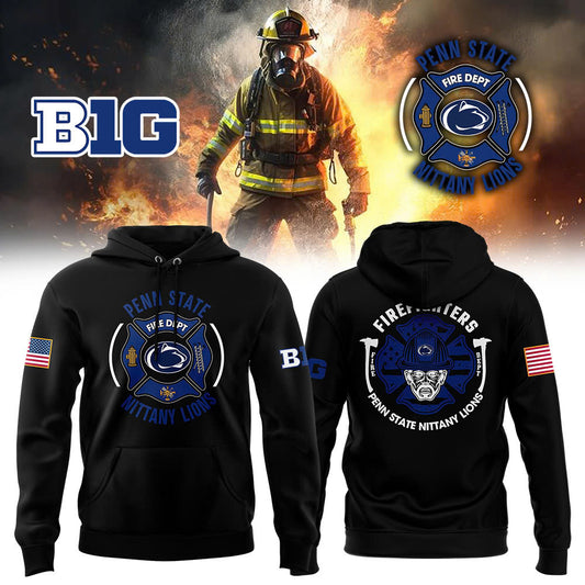 Penn State Nittany Lions Football x 2024 Firefighter Appreciation Night Premium Limited Pullover Hoodie