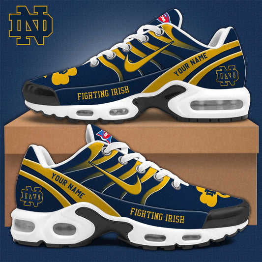 Premium Notre Dame Football Merch - Notre Dame 2025 TN Plus Sneakers - Be Bold, Be Gold: Notre Dame Fan Wear!