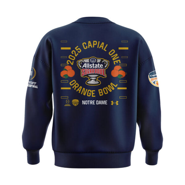 Notre Dame Fighting Irish Football Shirt - Notre Dame Sugar Bowl Champions Sweatshirt Navy 2025